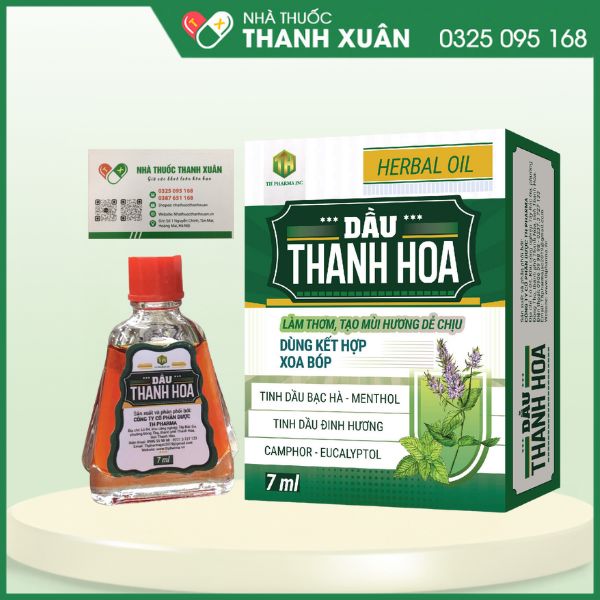 Dầu Thanh Hoa - Dùng kết hợp xoa bóp